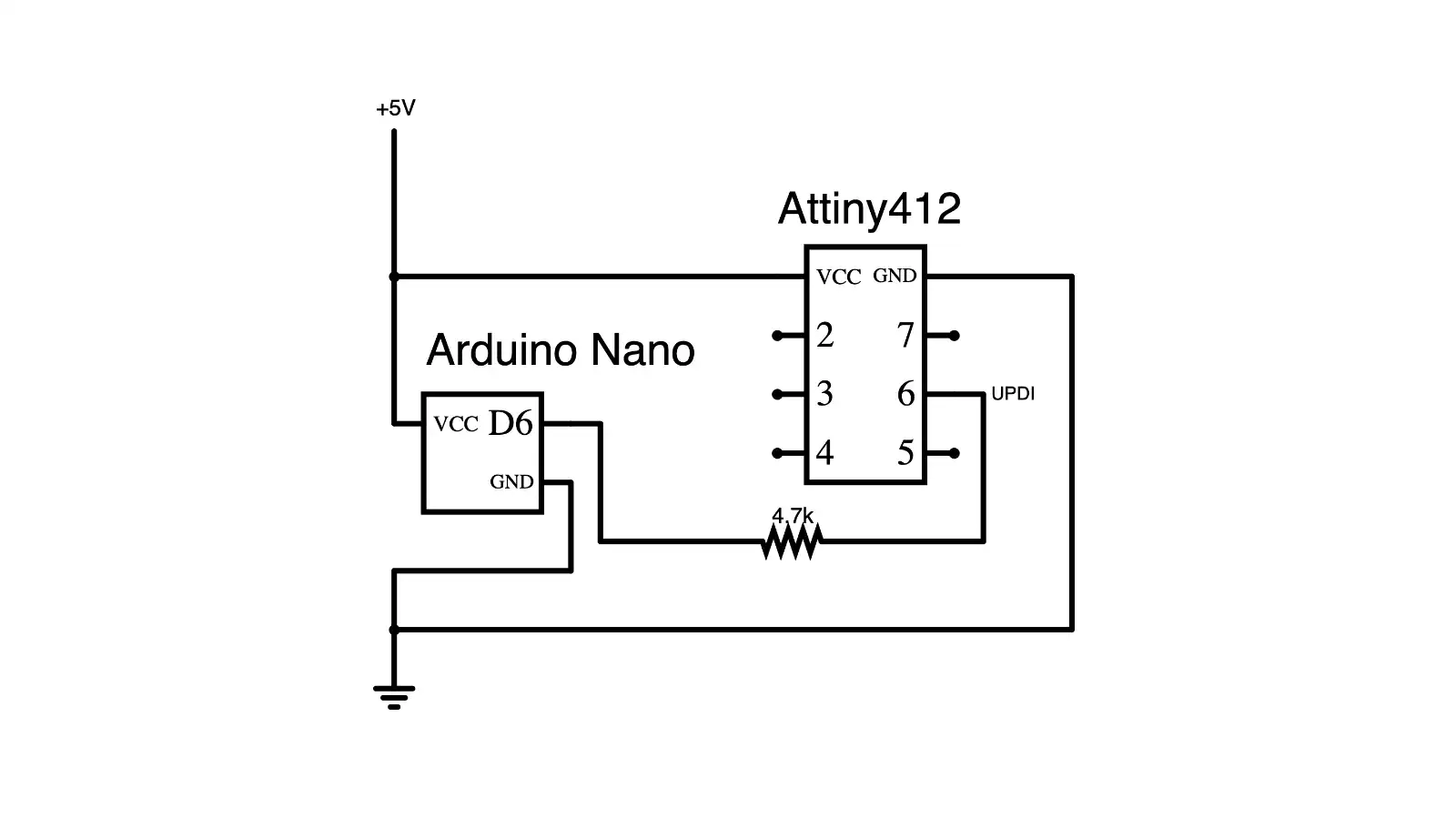 Attiny412 Pintout