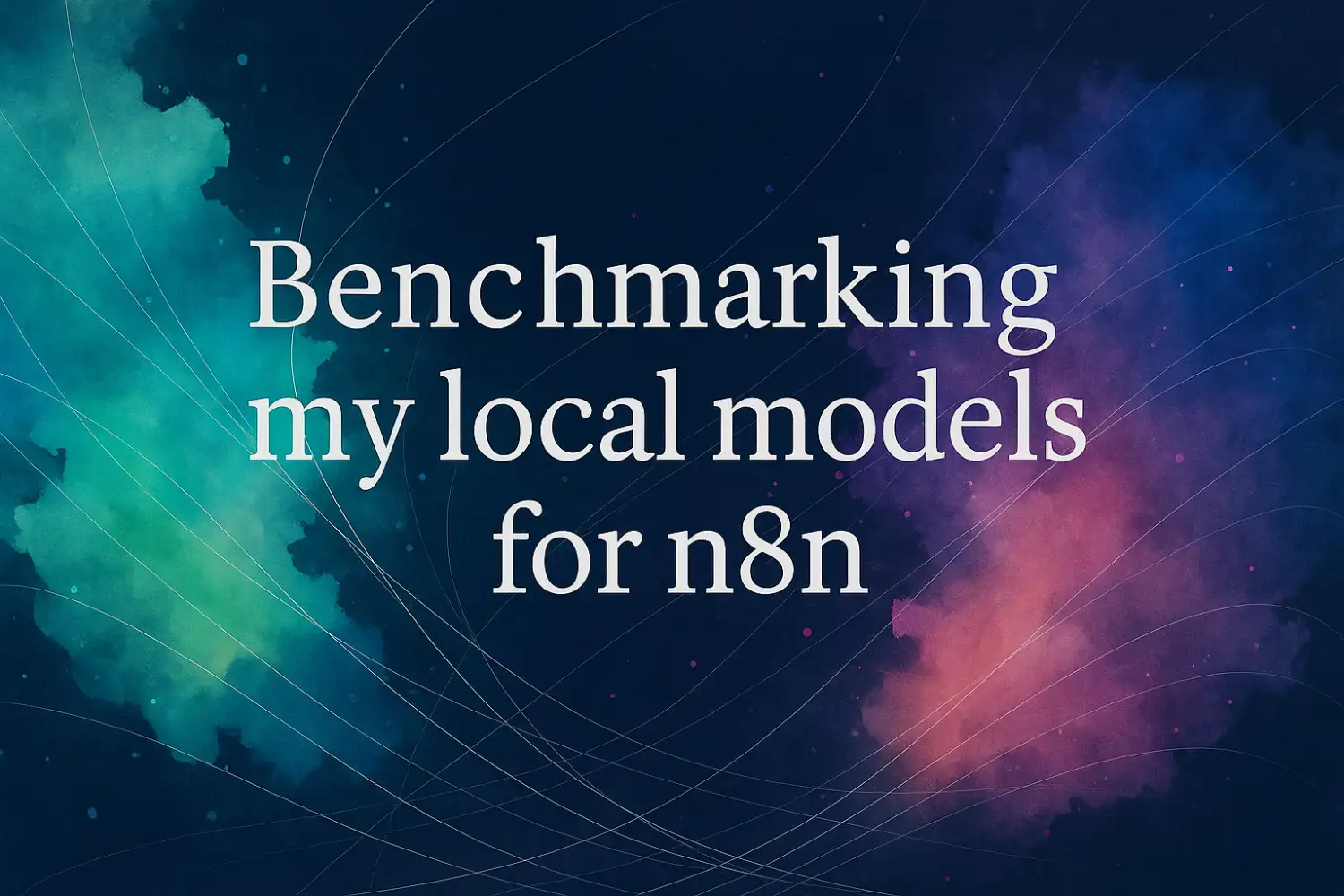 Benchmarking local model with n8n