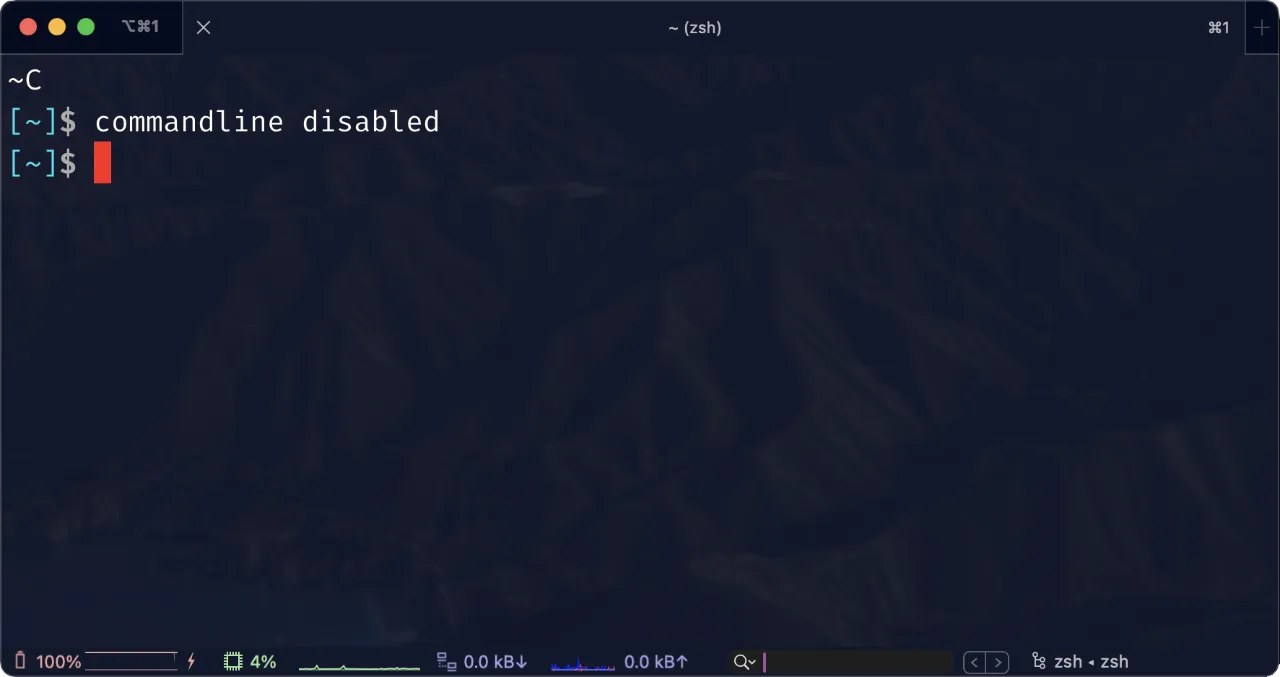 CommandLine Disabled